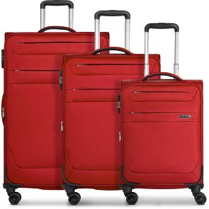 Worldpack Chicago 4 ruote Set di valigie 3 pezzi con piega di espansione