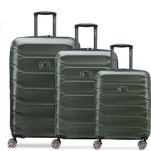 Delsey Paris Meteor 4 ruote Set di valigie 3 pezzi con piega di espansione Delsey Paris Meteor 4 ruote Set di valigie 3 pezzi con piega di espansione