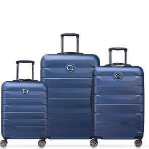 Delsey Paris Air Armour 4 ruote Set di valigie 3 pezzi con piega di espansione