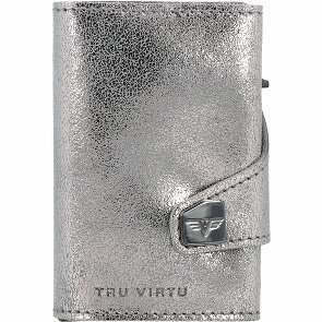 Tru Virtu Custodia per carte di credito RFID in pelle 6,5 cm