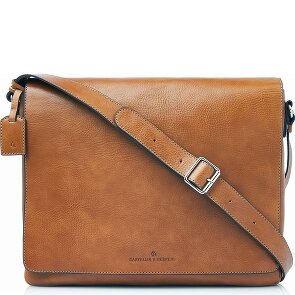 Castelijn & Beerens Mark Cartella Messenger Protezione RFID Vera Pelle 39 cm Vano porta PC