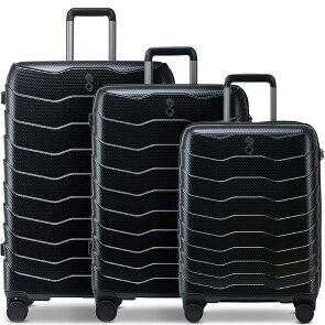 Echolac Exo 4 ruote Set di valigie 3 pezzi espandibile