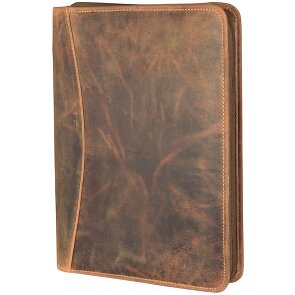 Greenburry Cartella ad anelli vintage in pelle 26 cm