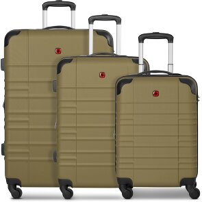 Wenger Amplar Evo 4 ruote Set di valigie 3 pezzi con piega di espansione Wenger Amplar Evo 4 ruote Set di valigie 3 pezzi con piega di espansione