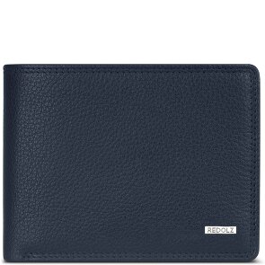 Redolz Portafoglio QF RFID in pelle 12 cm pieghevole con scomparto con zip