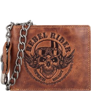 Greenburry Portafoglio Rebel Rider Biker in pelle 13 cm