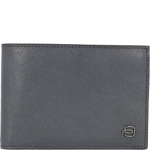 Piquadro Portafoglio quadrato nero RFID in pelle 12,5 cm