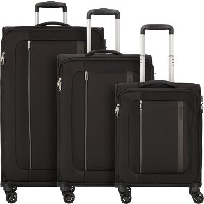 American Tourister Blazing Ride 4 ruote Set di valigie 3 pezzi con piega di espansione