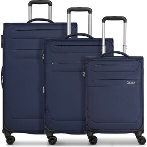 Worldpack Chicago 4 ruote Set di valigie 3 pezzi con piega di espansione