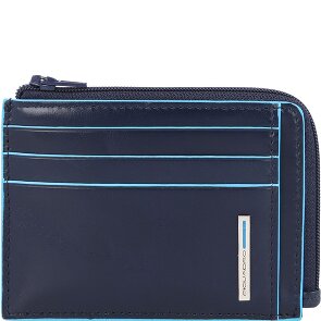 Piquadro Blue Square Custodia per carta di credito Protezione RFID Vera Pelle 11 cm