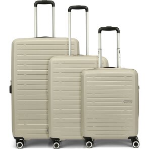American Tourister Aerojoy 4 ruote Set di valigie 3 pezzi con piega di espansione