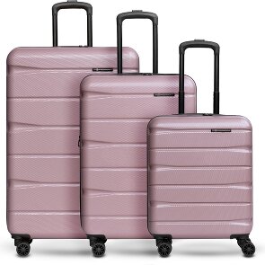 Franky Munich 4.0 Set di valigie a 4 ruote, 3 pezzi con piega elastica