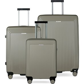 bugatti Linea 4 ruote Set di valigie 3 pezzi