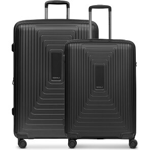 Redolz Essentials 14 4 ruote Set di valigie 2 pezzi con piega di espansione