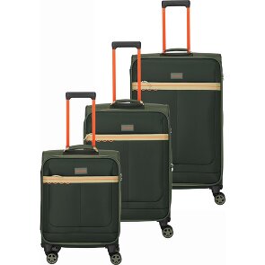 Travelite Color Craze 4 ruote Set di valigie 3 pezzi con piega di espansione