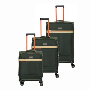 Travelite Color Craze 4 ruote Set di valigie 3 pezzi con piega di espansione