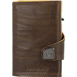 Tru Virtu Custodia per carte di credito RFID in pelle 6,5 cm