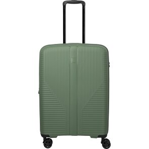 Travelite Air Stripe 4 ruote Carrello M 66 cm con piega di espansione