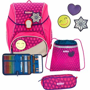 Scout Alpha Neon Safety Set di borse per la scuola 4 pezzi