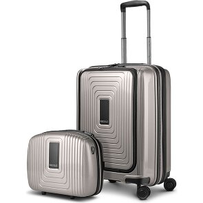 Redolz Set di valigie Essentials 14 2 pezzi trolley da cabina con piega elastica + beauty case