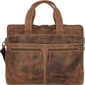 Greenburry Cartella vintage in pelle 42 cm Scomparto per computer portatile Greenburry Cartella vintage in pelle 42 cm Scomparto per computer portatile