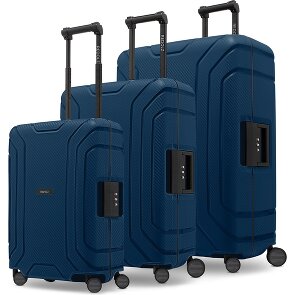 Redolz Set di valigie Essentials 15 a 4 ruote 3 pezzi con chiusura a tre punti