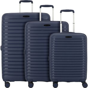 d&n Travel Line 4500 4 ruote Set di valigie 3 pezzi con piega di espansione