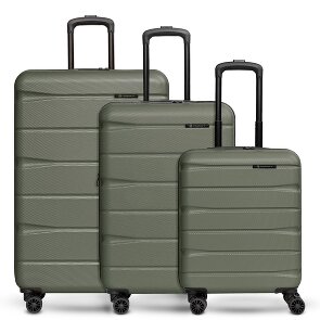 Franky Munich 4.0 Set di valigie a 4 ruote, 3 pezzi con piega elastica