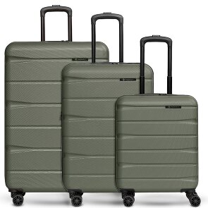 Franky Munich 4.0 Set di valigie a 4 ruote, 3 pezzi con piega elastica