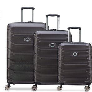 Delsey Paris Meteor 4 ruote Set di valigie 3 pezzi con piega di espansione