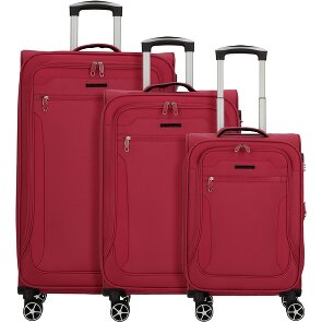 Cocoono Monterrey 4 ruote Set di valigie 3 pezzi con piega di espansione