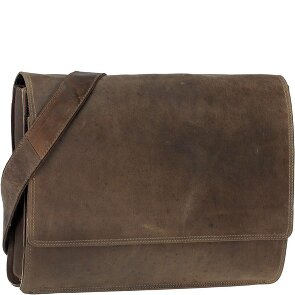 Harold's Antic Cartella Messenger Vera Pelle 38 cm Vano porta PC
