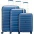  Relife 4 ruote Set di valigie 3 pezzi espandibile Variante blu retro