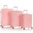 Pastel 4 ruote Set di valigie 3 pezzi con piega di espansione Variante blush  Pastel 4 ruote Set di valigie 3 pezzi con piega di espansione Variante blush