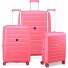  Starlight 3.0 4 ruote Set di valigie 3 pezzi con piega di espansione Variante coral pink