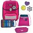  Genius Neon Safety DIN Set di borse per la scuola 4 pezzi Variante pink glow