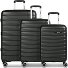  Paris 4 ruote Set di valigie 3 pezzi espandibile Variante black