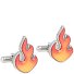 Flame Gemelli Ottone 2 cm Variante silver Flame Gemelli Ottone 2 cm Variante silver