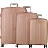  Evae 4 ruote Set di valigie 3 pezzi con piega di espansione Variante pale pink
