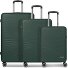 Dallas 3.0 Set di valigie a 4 ruote 3 pezzi con pieghe elastiche Variante olive Dallas 3.0 Set di valigie a 4 ruote 3 pezzi con pieghe elastiche Variante olive