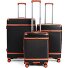  Charm 2.0 4 ruote Set di valigie 3 pezzi con piega di espansione Variante black