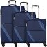  Star Max 4 ruote Set di valigie 3 pezzi con piega di espansione Variante navy-blue