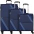  Star Max 4 ruote Set di valigie 3 pezzi con piega di espansione Variante navy-blue