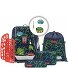 Set di borse scuola 2in1 Plus 6 pezzi. Variante wild t-rex taro Set di borse scuola 2in1 Plus 6 pezzi. Variante wild t-rex taro