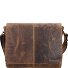  Borsa a tracolla messenger vintage in pelle 33 cm Variante brown