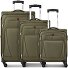  Beaumont 4 ruote Set di valigie 3 pezzi con piega di espansione Variante olive