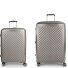  Queens 4 ruote Set di valigie 2 pezzi con piega di espansione Variante champagne