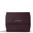  Portafoglio Bologna in pelle con chiusura a zip, 12 cm Variante burgundy