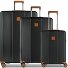  Ferrara 4 ruote Set di valigie 3 pezzi espandibile Variante black