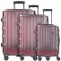  Galatea 4 Roll Suitcase Set 3pcs. Variante rot